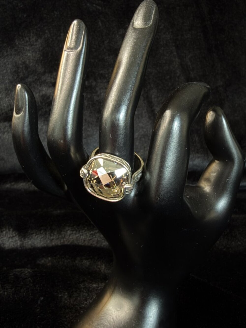 BRIGHTON "Venus Rising" Silver Ring, Size 9